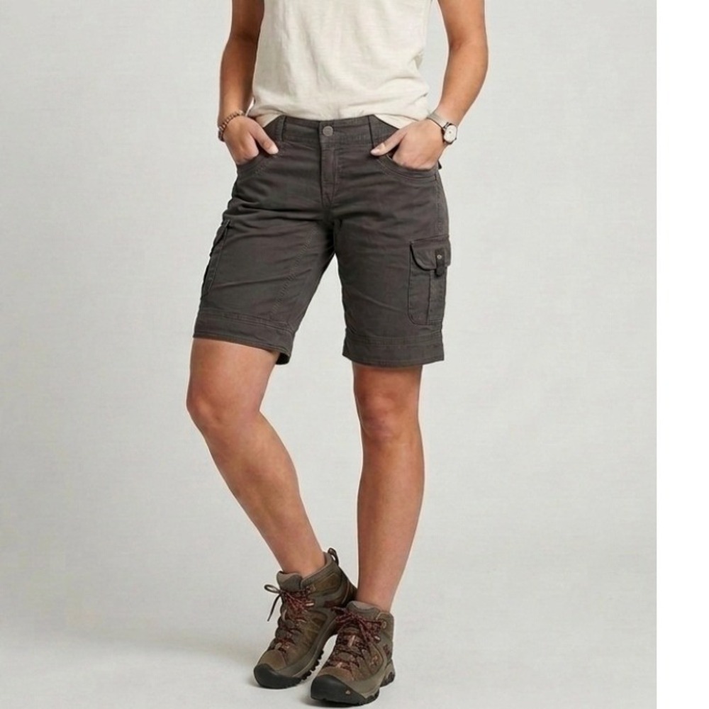 KUHL Splash 11 Womens Cargo Hiking Shorts Charcoal Gray Size 6 Style 6084